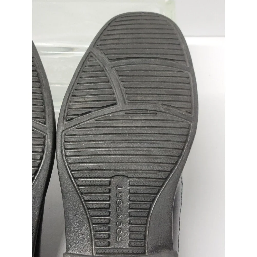 Rockport Trutech Men's Slip On Black Leather Dress Shoe Comfort Loafer Size 10 M